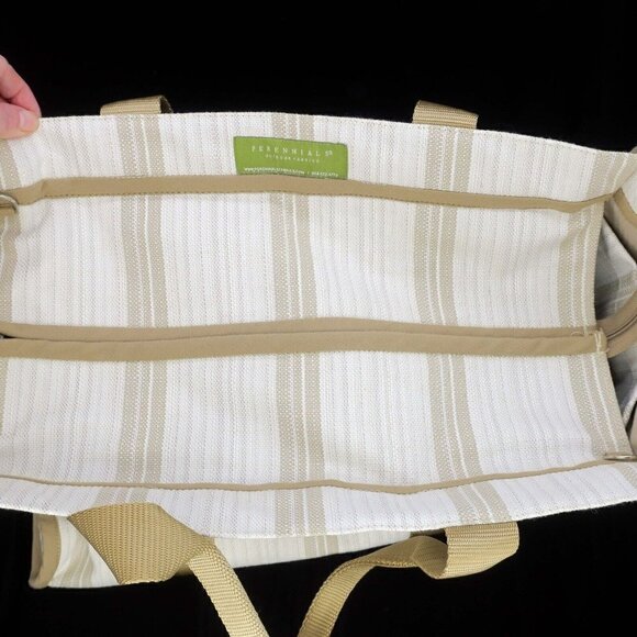 Perennials Outdoor Fabrics Tote Bag Large Zip Shopper Book Market Purse RARE! - Picture 3 of 5